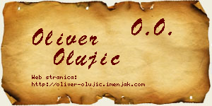 Oliver Olujić vizit kartica
